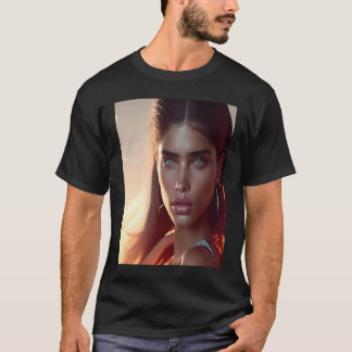 Woman Radiant Glow Glowing Look Colors Yellow Suns T-Shirt