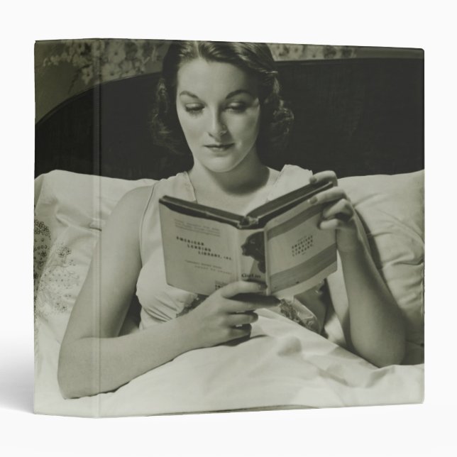 Woman Reading Book Binder (Front/Spine)