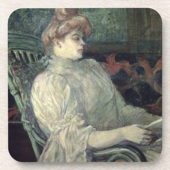 Woman Reading Coaster (Front)
