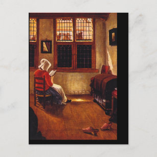 Woman Reading'_Dutch Masters Postcard
