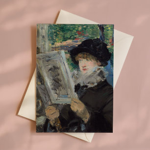 Woman Reading   Édouard Manet Card
