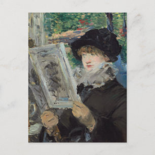 Woman Reading   Édouard Manet Postcard