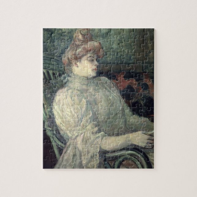 Woman Reading Jigsaw Puzzle (Vertical)