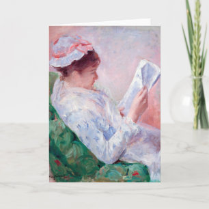 Woman Reading, Mary Cassatt Card