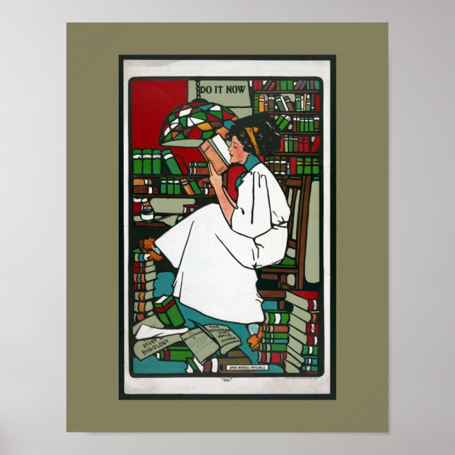 Woman Reading Poster (Front)