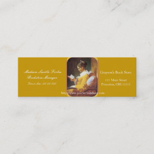 Woman Reading  Regular Business Card