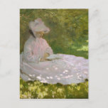 Woman Reading Springtime Monet Postcard<br><div class="desc">Springtime 1872,  Walters Art Museum</div>