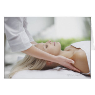 Woman receiving massage