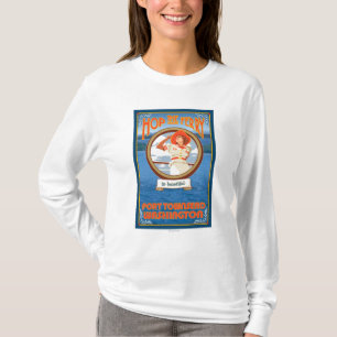 Woman Riding Ferry - Port Townsend Washington T-Shirt