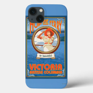 Woman Riding Ferry - Victoria, BC Canada iPhone 13 Case