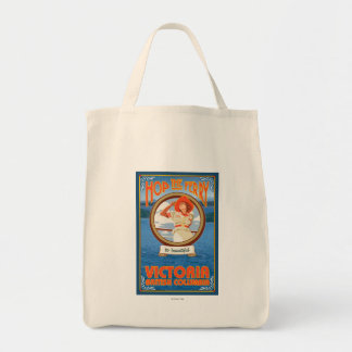 Woman Riding Ferry - Victoria, BC Canada Tote Bag