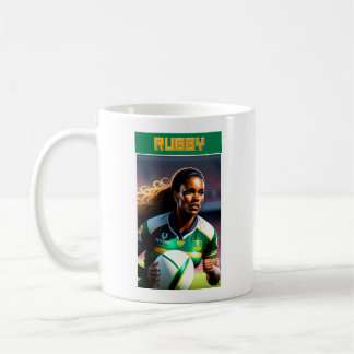 Woman Rugby Player Mug
