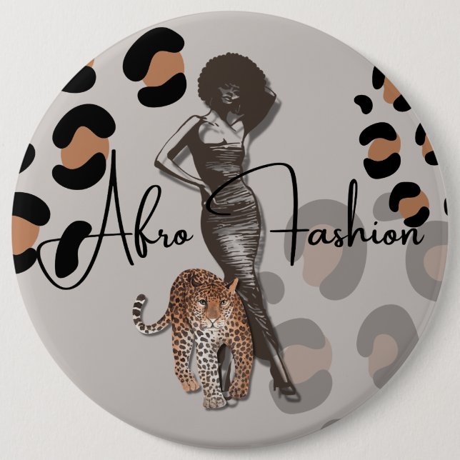 Woman’s fashion  6 inch round button (Front)