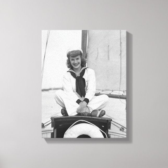Woman Sailor Canvas Print (Front)