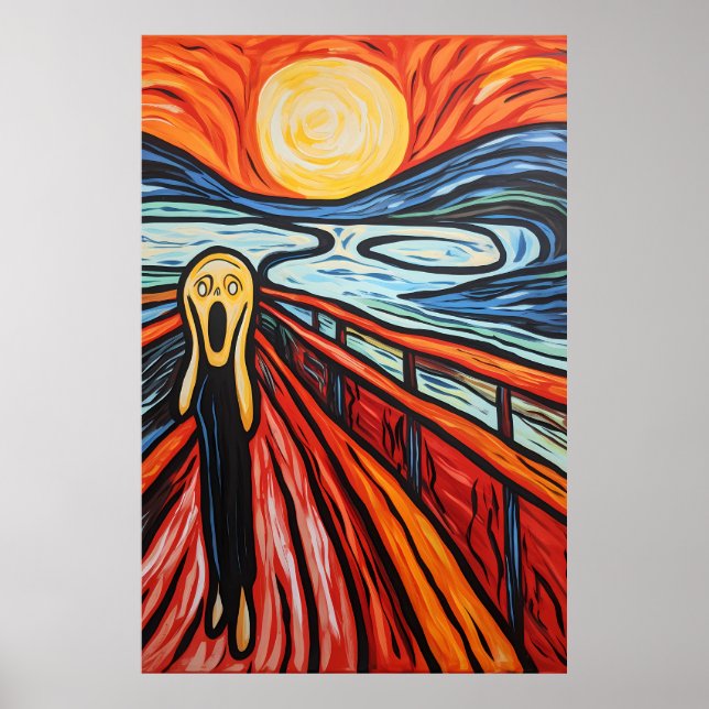 Woman screaming poster (Front)