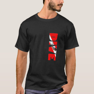 Woman Scuba Diving Diver Down Flag T-Shirt