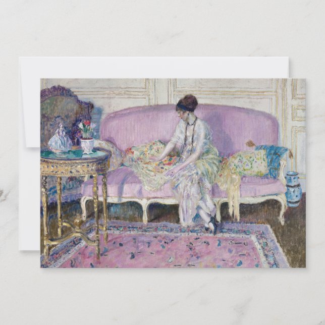 Woman Seated on Sofa | Frederick Carl Frieseke (Front)
