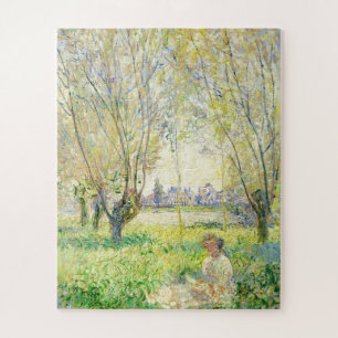 Woman Seated under the Willows by Claude Monet Jigsaw Puzzle
