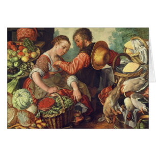 Woman Selling Vegetables, 1567 (oil on canvas)