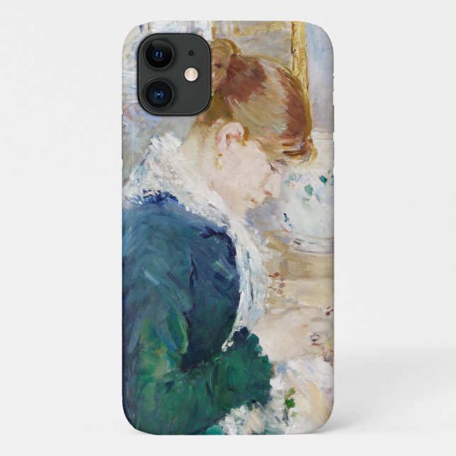 Woman Sewing, Berthe Morisot Case-Mate iPhone Case (Back)