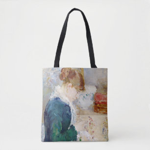 Woman Sewing, Berthe Morisot Tote Bag