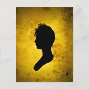 "Woman Silhouette" postcard