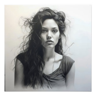 Woman Sketch Photo Print