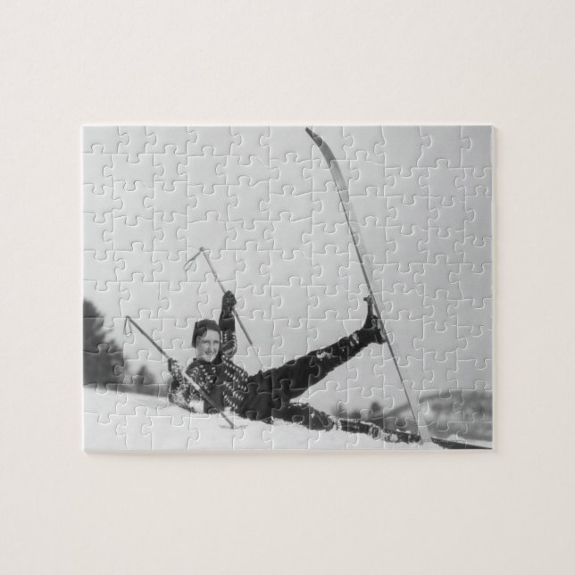 Woman Skier 2 Jigsaw Puzzle (Horizontal)