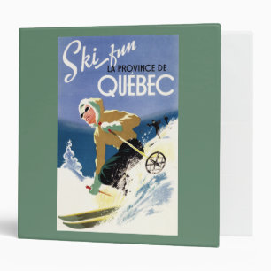 Woman Skiing - Both English and French Poster Binder