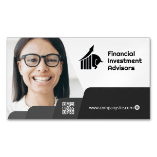 Woman Smiling   Corporate   QR Code Business Card