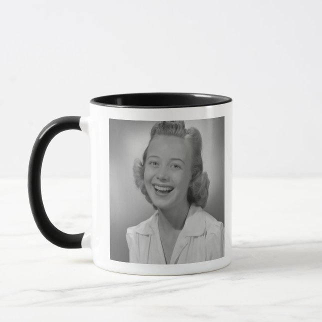 Woman Smiling Mug (Left)