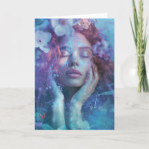 *~*Woman Spiritual Mediation FLORAL SC4 BLANK