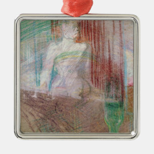 Woman standing behind a table, from 'Elles', 1889 Metal Ornament