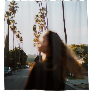 Woman standing near outdoor in the morning