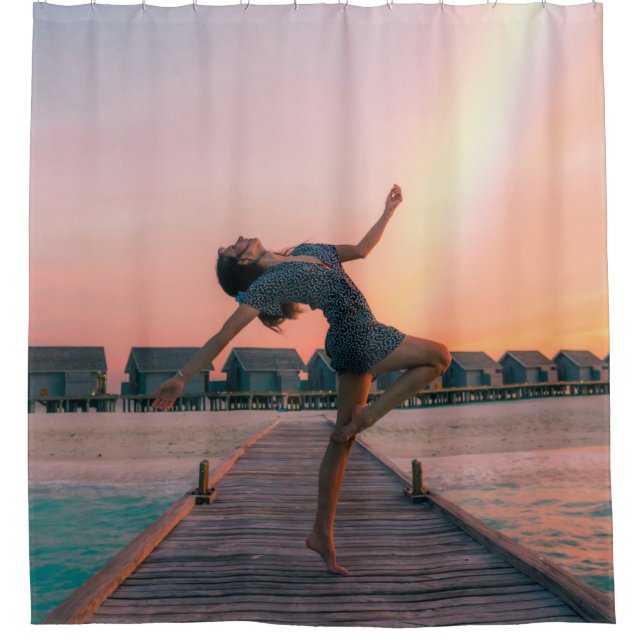 Woman standing on dock (Front)