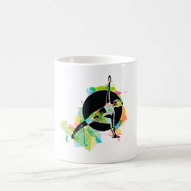 Woman Stretching Illustration Coffee Mug (Creator Uploaded)