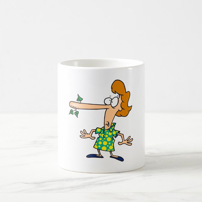 Woman Telling Lies Coffee Mug (Creator Uploaded)