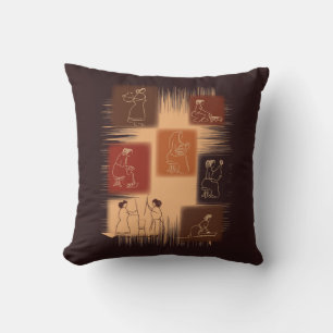 Woman-The Backbone Throw Pillow