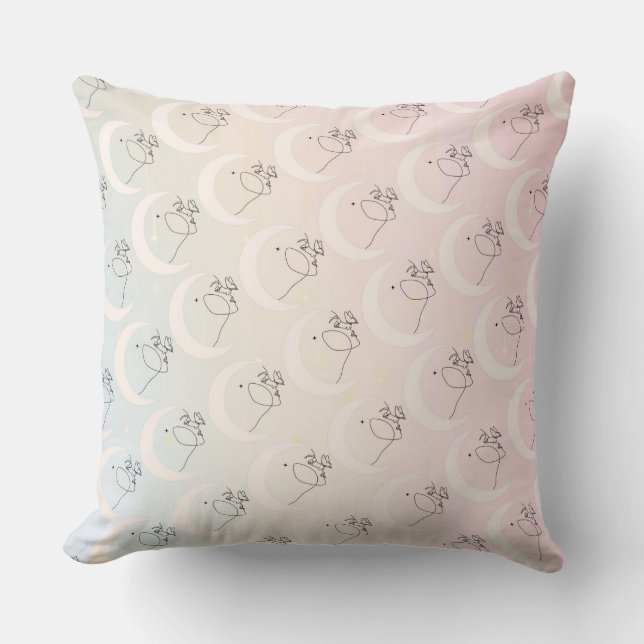 Woman Throw Pillow (Front)
