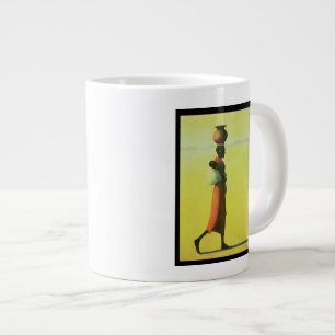 Woman Walking 1990 Large Coffee Mug