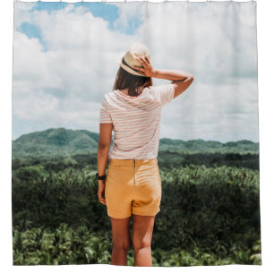 Woman wearing yellow shorts