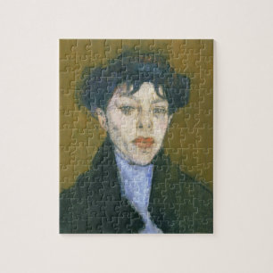 Woman with a Blue Scarf, c.1912 (oil on canvas) Jigsaw Puzzle