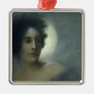 Woman with a Crescent Moon or, The Eclipse, 1888 Metal Ornament