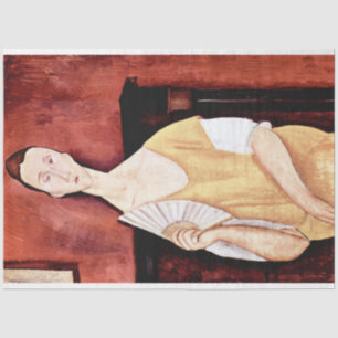 Woman with a Fan, Modigliani Tissue Paper