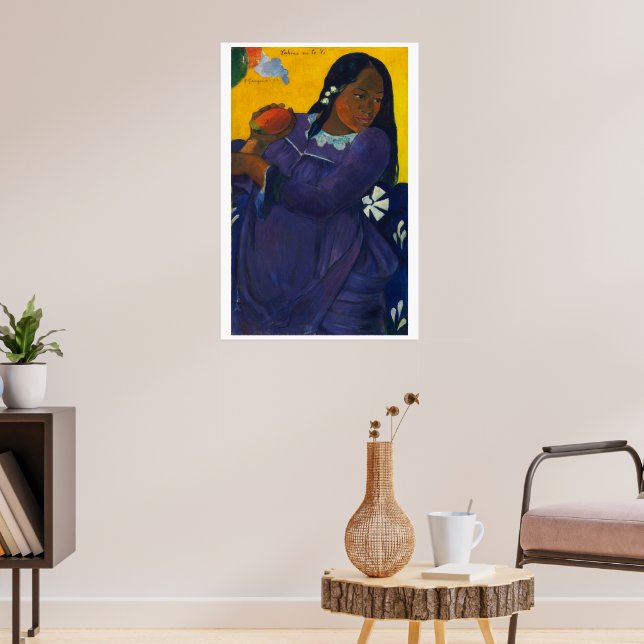 Woman with a Mango – Gauguin, 1892 Poster (Living Room 3)