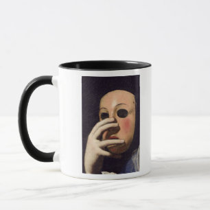 Woman with a Mask Mug