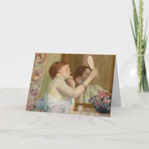Woman with a Mirror Frederick Carl Frieseke Card