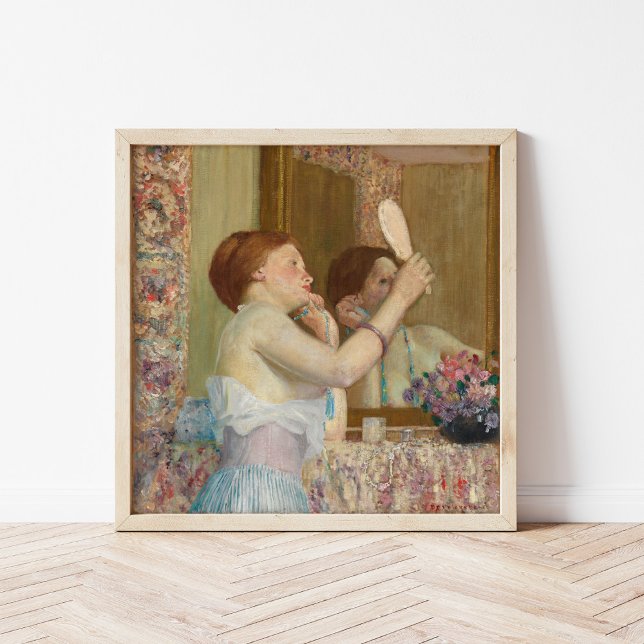 Woman with a Mirror | Frederick Carl Frieseke Poster (Creator Uploaded)