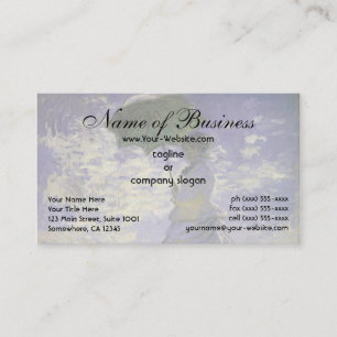Woman with a Parasol by Claude Monet Business Card