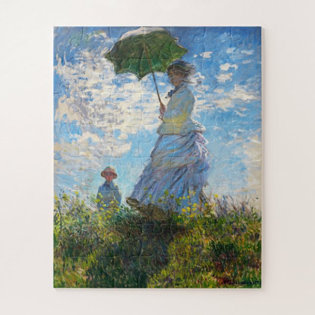 Woman with a Parasol by Claude Monet Jigsaw Puzzle (Vertical)